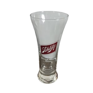 Schlitz Pilsner Beer Glass Vintage
