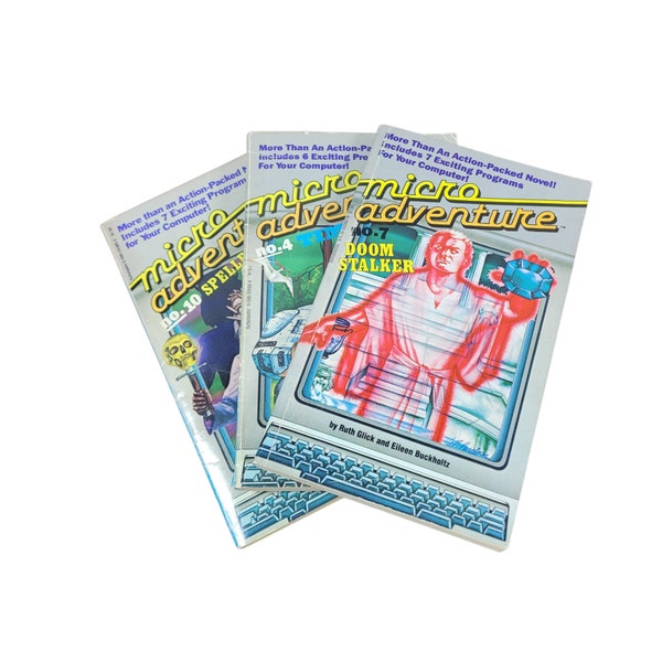 Micro Adventure Game Books Choose Your Own Adventure Vintage Paperbacks Bundle Lot of 3 L2454