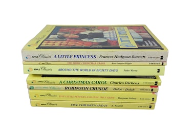 APPLE CLASSICS Series Build a Book Lot Choose Titles Little Princess Little Peppers Black Beauty Christmas Carol Crusoe
