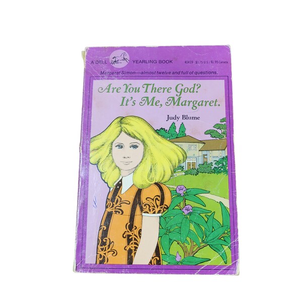 Are You There God? It’s Me Margaret by Judy Blume 1981 Dell yearling 3913