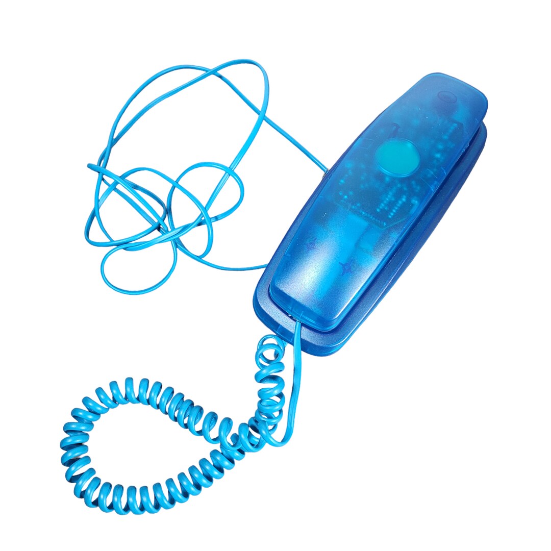 Conair Clear Blue Corded Telephone PR5001 Desk Wall Phone Etsy