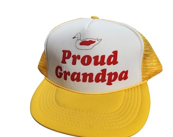 Casquette Vintage Années 80 – Caisse Populaire Du Manitoba – Bleu – Snapback – Homme