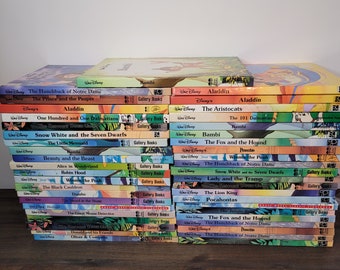 DISNEY GALLERY TWIN and Mouseworks Books Build A Book Lot Collection Choose Titles  Childrens Hardcover Picture Books 90s