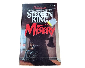 Misery By Stephen King 1988 1st edition print Signet paperback book 4243