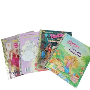 BARBIE Little GOLDEN Books Build A Book Lot Collection Choose Titles Vintage Various Years