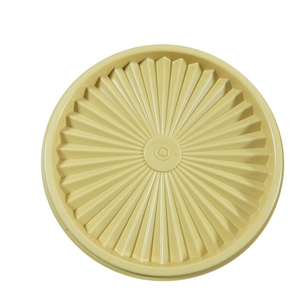 Tupperware Replacement Servalier Lid  #808-32 Yellow 6.25" Round sb4