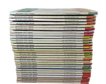 15 Book Vintage Set - SESAME STREET LIBRARY - Complete 15 Book Set