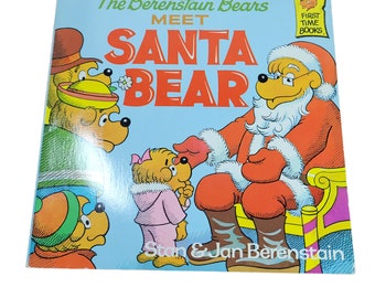 The Berenstain Bears Meet Santa Bear Softcover Picture Book 1984 P1155