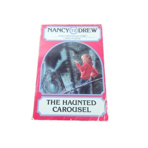 Nancy Drew Haunted Carousel #72 Libro tascabile Vintage Minstrel Books 1989 4531