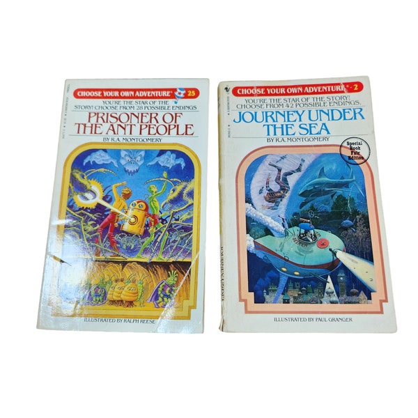 Choose Your Own Adventure Series Books Paperback Books Bundle Lot of 2 L2505