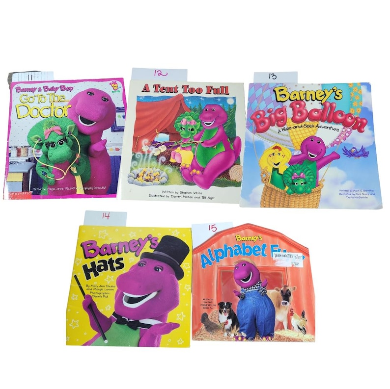 BARNEY Paperback PICTURE BOOKS Build a Book Lot Choose Titles Picture ...