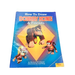 Come disegnare Donkey Kong e i suoi amici - Libro tascabile di Michael Teitelbaum - Libro tascabile vintage P2285