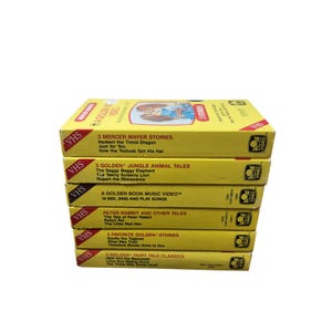 A Golden Book Video VHS Lot of 6 Music Saggy Baggy Mayer Fairy Tale Peter Rabbit