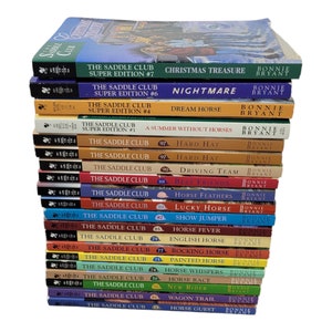 SADDLE CLUB Build a Bundle Set Choose Titles Bonnie Bryant Scholastic 90s Little Apple Novels Fiction 70+ Supers (1-70 in a different listin