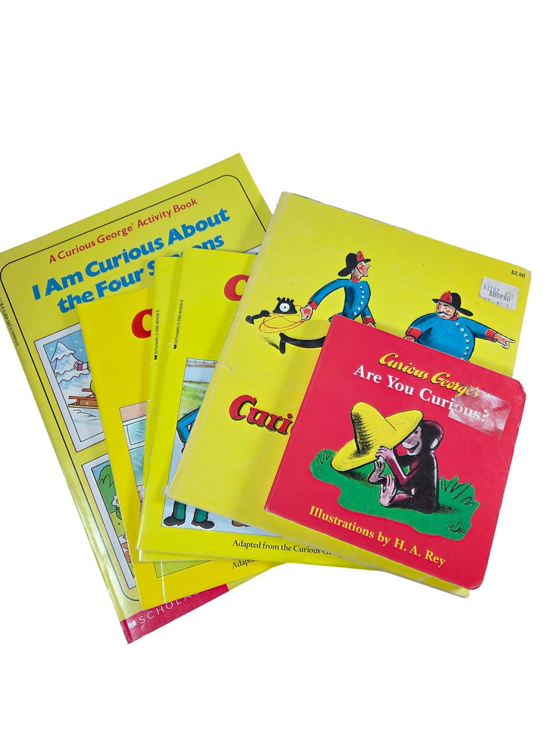 Curious George H.A. Rey Choose Titles Picture Books Paperback Board ...