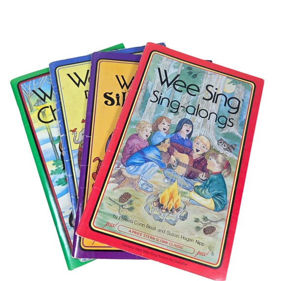 Wee Sing Singalong Books NO CASSETTES Lot of 4 L3959 - Etsy