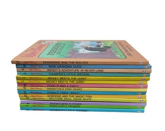 SPASS ZUM LESEN Bibliothek Bauen Sie ein Buch Lot Sammlung Wählen Sie Titel Walt Disney Buch Hardcover Bilderbücher Zwerg 1986