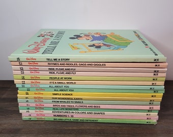 Build A Book Lot Collection CHOOSE TITLES  Walt Disney Fun to Learn Library Book Hardcover Picture Books Bantam 1986 110521