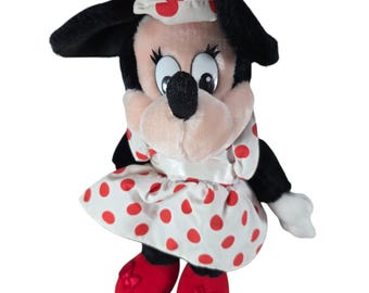 Applause Disney Minnie Mouse 17" Plush Stuffed Animal Vintage B3