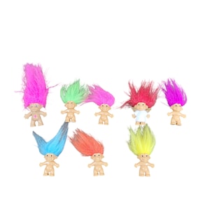 Troll Russ Treasure Trolls Minis Tiny 1&quot;90s Spielzeug Puppen Farbe wählen