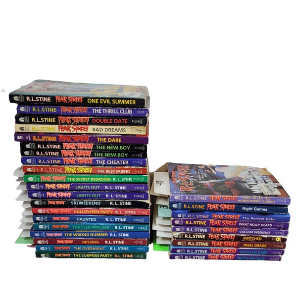 Bauen Sie eine Buch-Lot-Sammlung WÄHLEN SIE TITEL R.L. Stine Reguläre Serie Kapitelbücher Fear Street 80er Jahre Romane für Erwachsene 8.7