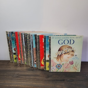 BUILD a Book LOT - Choose Titles Religious Religion Faith Themed Little Golden Books Vintage Various Years