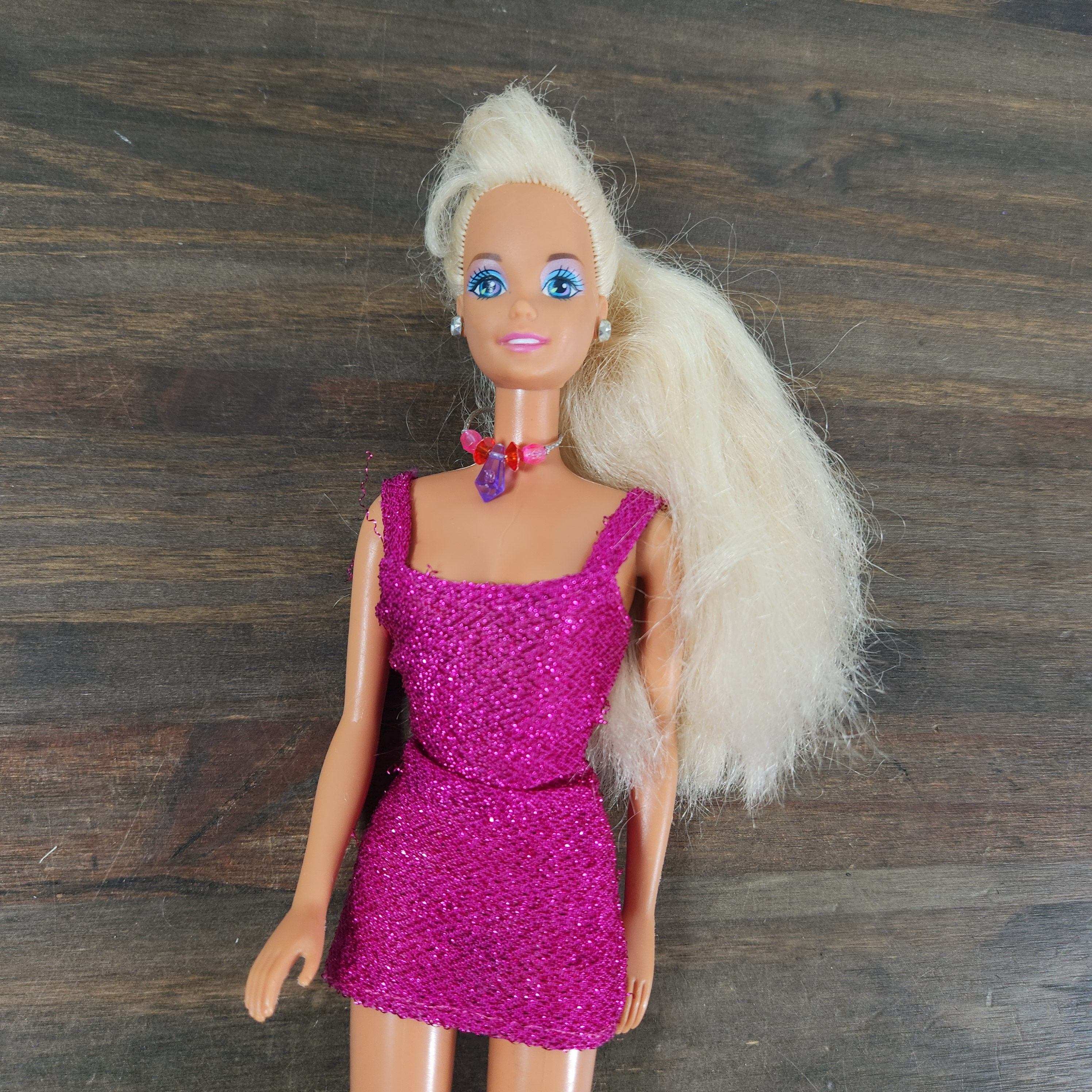 pink mini dress barbie Sassy Shortcake Barbie Bling Dress
