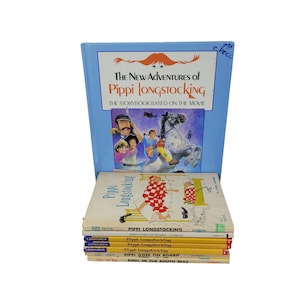 ASTRID LINDGREN Pippi Longstocking Build a Book Lot Choose Titles  South Seas Goes On Board Vintage