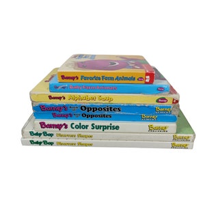 BARNEY BOARD BOOKS Build a Book Lot Choose Titles Picture Vintage 90s Lyons