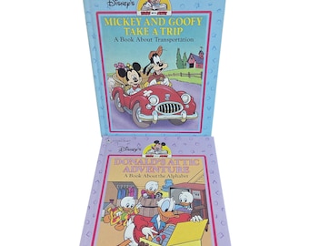 Aprende con Mickey Libro Dorado Disney Lote de 2 Libros Ilustrados de Tapa Dura PL666