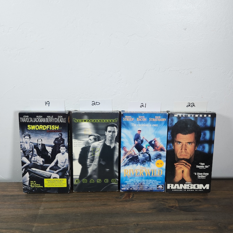 Wild Ransom's Action Adventure Crime Spy VHS CHOOSE TITLES Video Cassette Tapes ...