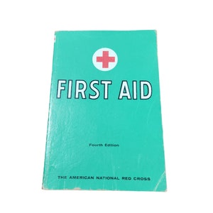 Rotes Kreuz Erste-Hilfe-Buch American National Vintage 1957 Illustrierte 4.Auflage 4146