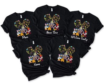 Aangepaste familie Disney-shirts, gepersonaliseerd Disneyland T-shirt, Disney World-sweater, shirt Disney 2026, T-shirt Disney Trip 2026, Disney-cadeau