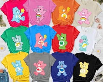 Care Bear Birthday Costume Shirts, Cute Bears Group Matching Shirt, Funshine Bear Sweatshirt, Cute Bears Group Matching Shirt