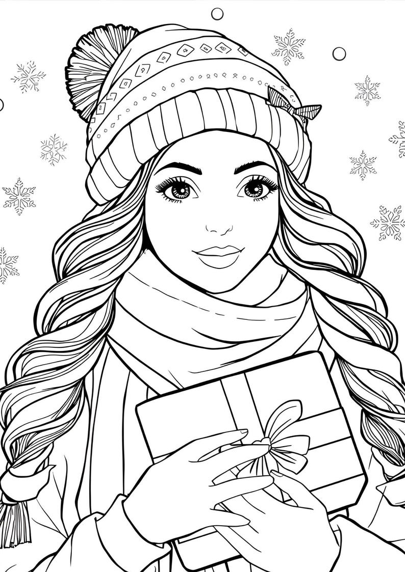 Holiday Magic Coloring Pages for Kids & Adults - Etsy
