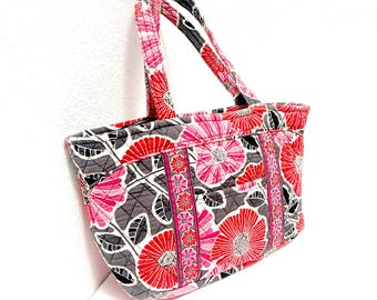 Coach Poppy Madras Signature Multicolored Satchel Shoulder Bag