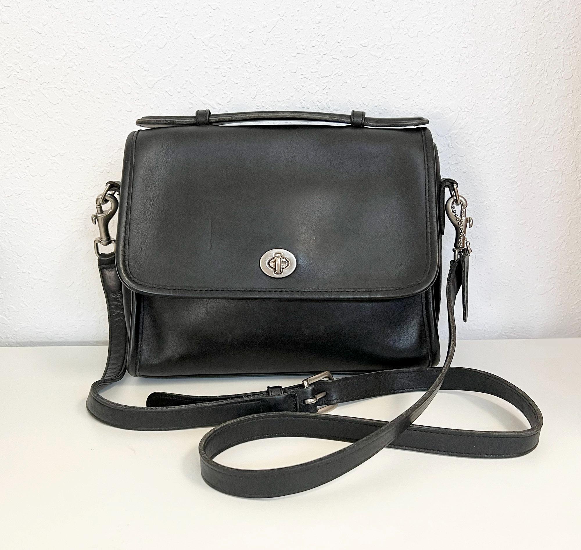 Coach Black Court Bag 9870 - Etsy