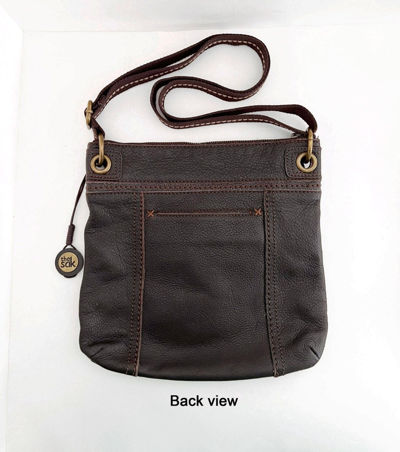 The Sak Kendra Espresso Dark Brown Leather Crossbody Bag Etsy