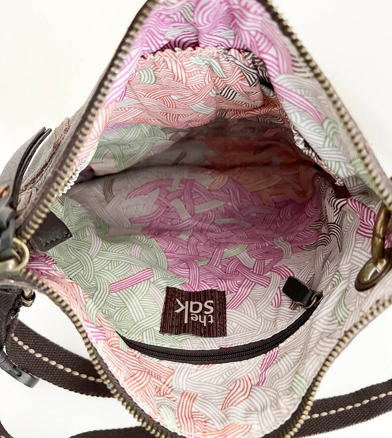 The Sak Kendra Espresso Dark Brown Leather Crossbody Bag Etsy