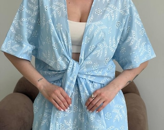 Women’s Minimalist Cotton Set | Matching Two Piece Outfit | Wide Leg Culottes Set | Casual Lounge Wear | Modern Co Ord Set