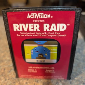 Atari 2600 7800+ River Raid with New Label