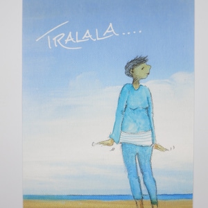 Tralala... - carte de félicitations - carte postale - réf. GRPK102