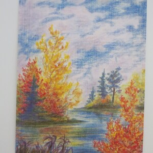 Automne - Table saisonnière - Carte postale - Waldorf - Arbres d’automne - Ambiance d’automne - Article No.HEPK268