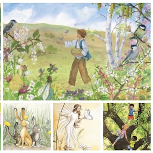 Kartenset Frühling- 10 Postkarten- Jahreszeitentisch - Waldorf- Waldorf - Art. PKS23
