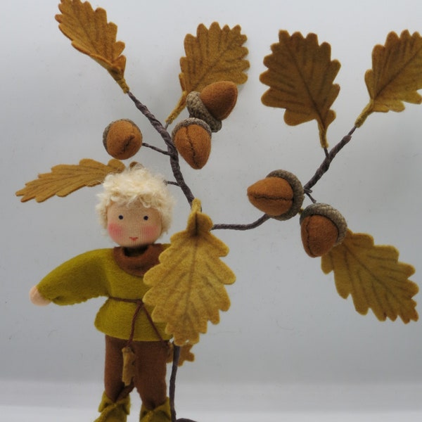 Acorn Boy  - Flower Child - Waldorf Inspired - Nature Table