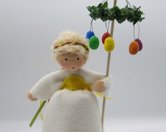 Girl with Easter Wreath - Easter - Flower Child - Seasonal Table - Waldorf - Easter Eggs - Art. FR11