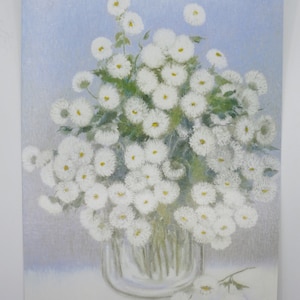 Margherite - cartolina per la tavola stagionale - primavera - fiori - Waldorf - articolo n