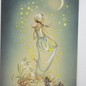 Sterntaler - Jahreszeitentisch -  Waldorf - Postkarte - Märchen - Kinder -Sterne- Art. Nr. MÄRPK22