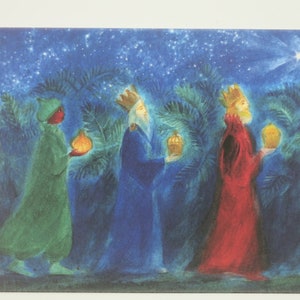 Drei Könige - Postkarte - Jahreszeitentisch - Weihnachten - Advent - Winter - Waldorf- Art. Nr. WIPK5