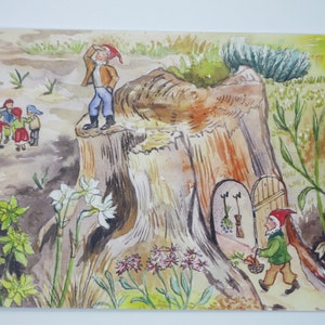Root House - Tavola Stagionale - Cartolina - Waldorf - Nani - Gnomo - Gnomo - Art. SOPK04